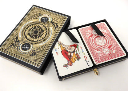 Christian Louboutin 2 Deck of Playing Cards Poker Game Sealed Luxury Box Gitt