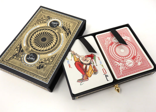 Christian Louboutin 2 Deck of Playing Cards Poker Game Sealed Luxury Box Gitt
