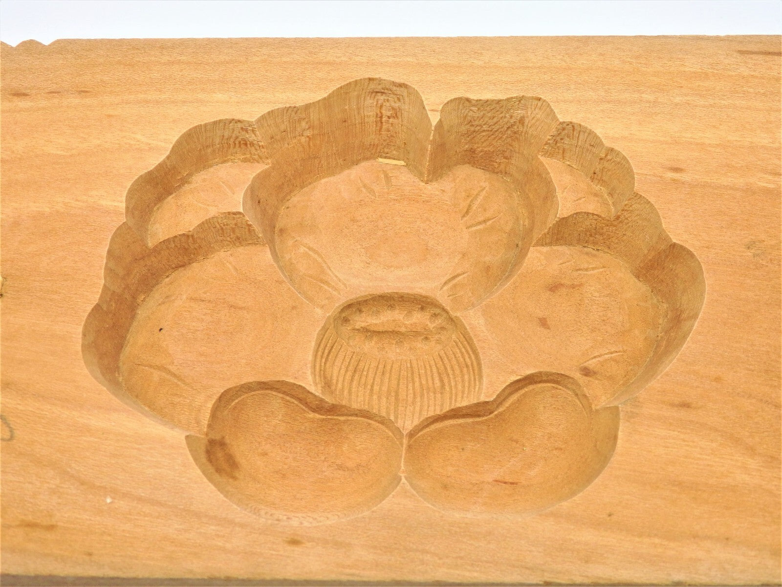 WAGASHI Kashigata Japanese Sweets Wooden Mold Camellia Vintage Pastry Cake #2