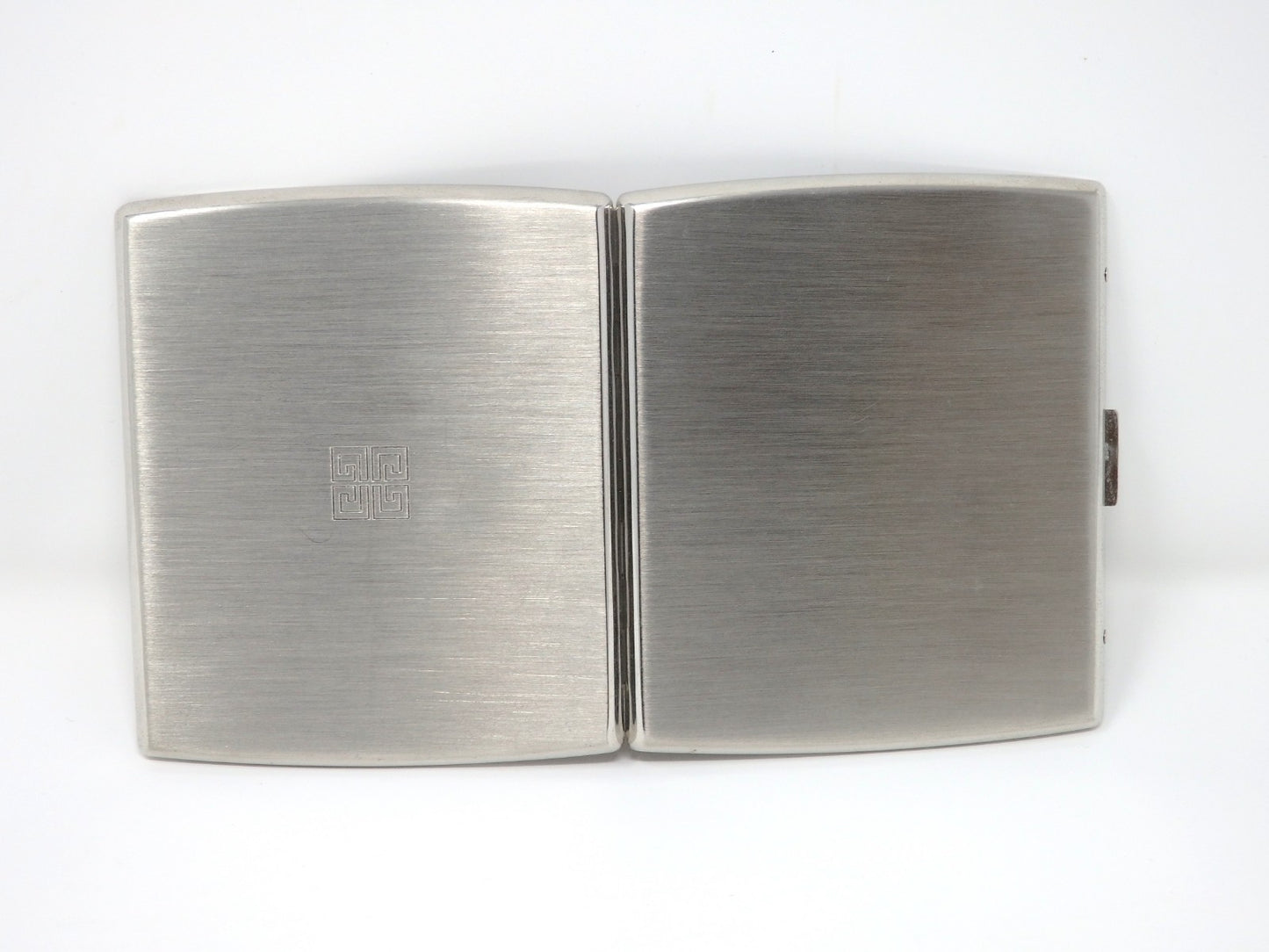 GIVENCHY Logo 4G Vintage Cigarette Holder Card Case Silver Color Beautiful Rare!