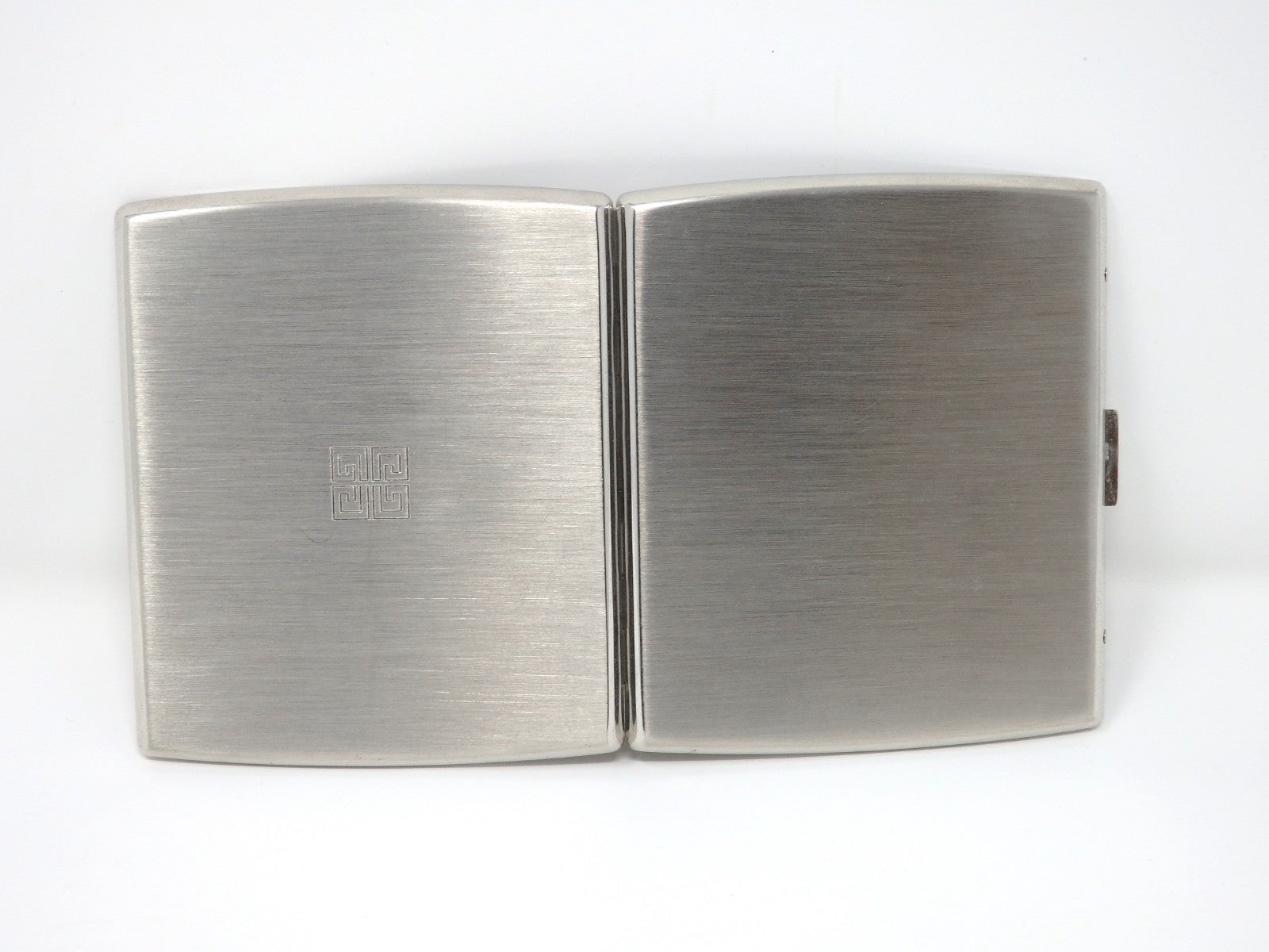 GIVENCHY Logo 4G Vintage Cigarette Holder Card Case Silver Color Beautiful Rare!