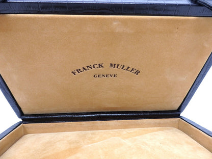 Franck Muller Empty Watch Storage Box Crocodile Embossed w/ Certificate Case