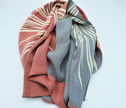 FUROSHIKI Japanese Wrapping Cloth SILK 100 Fabric Chirimen Reversible Multicover