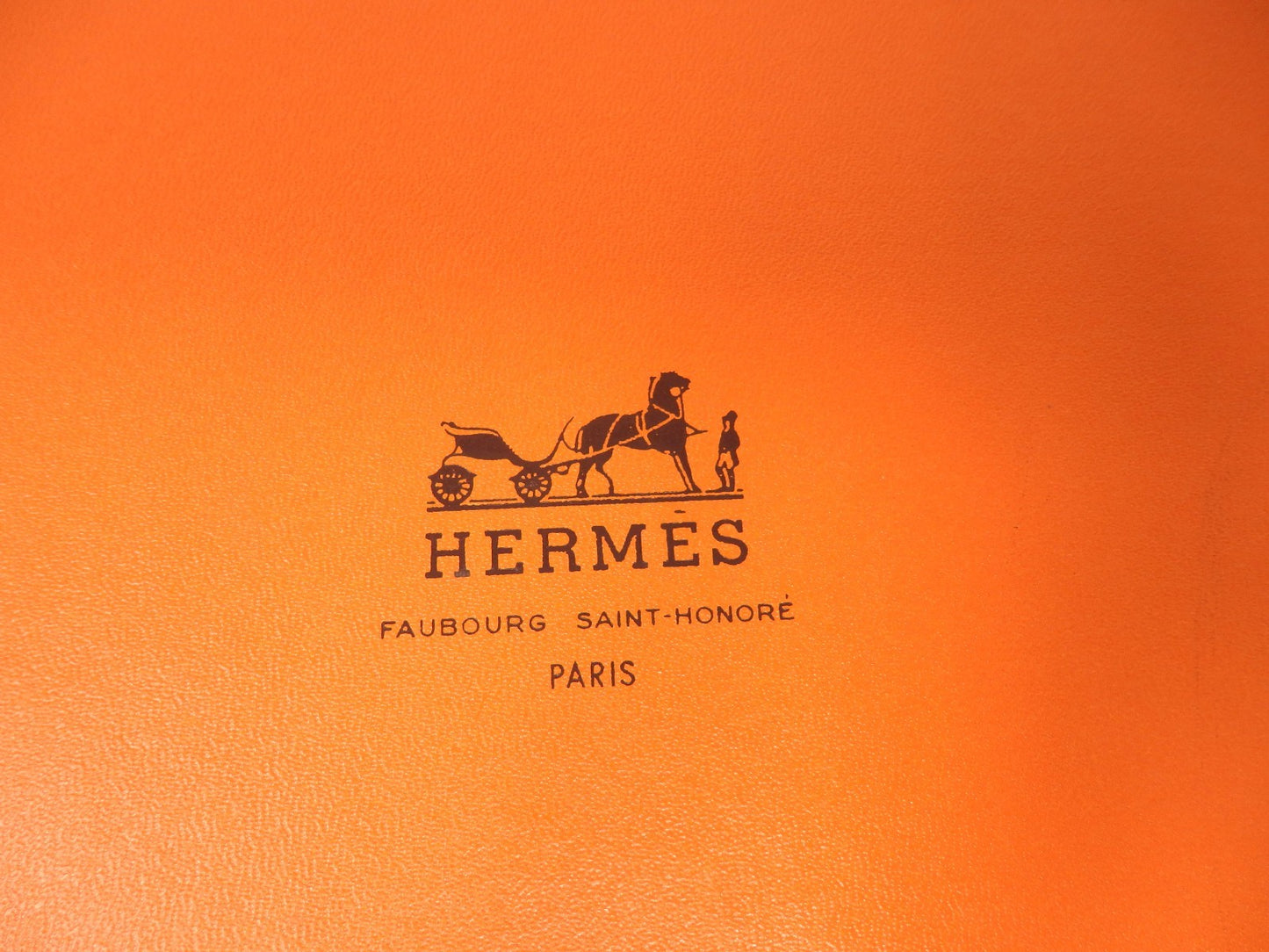 HERMES Orange Empty Storage Gift Box Birkin Kelly W/ Storage bag 34.5×34.5×14