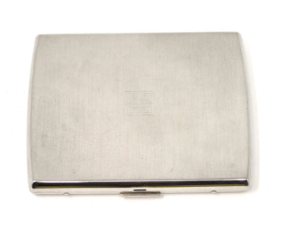 GIVENCHY Logo 4G Vintage Cigarette Holder Card Case Silver Color Beautiful Rare!