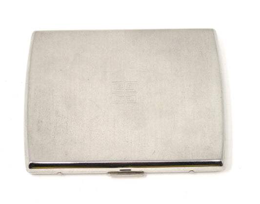 GIVENCHY Logo 4G Vintage Cigarette Holder Card Case Silver Color Beautiful Rare!