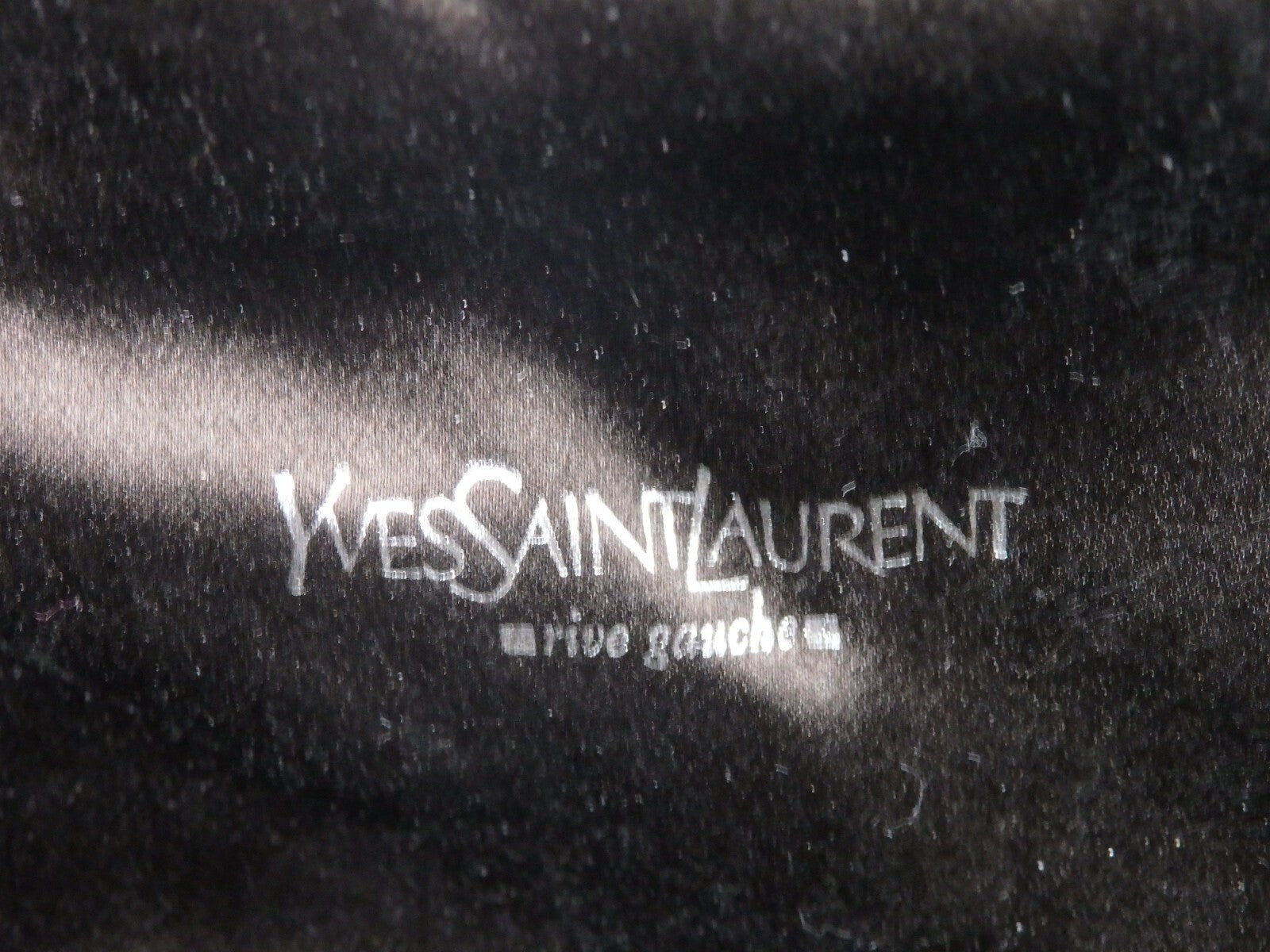 Yves Saint Laurent YSL Rive Gauche Vintage Plexiglass Clutch Bag Brown w/Tag