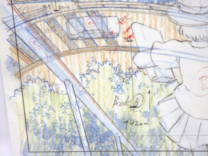 Studio Ghibli Whisper Of The Heat Replica Original Picture Art Cel Layout JPN