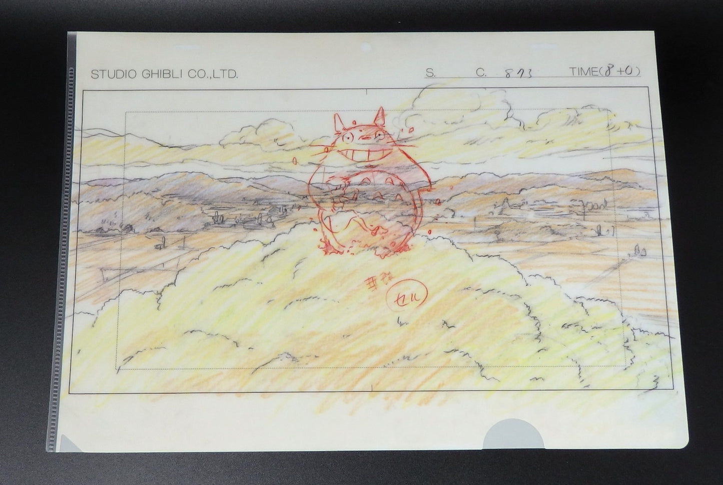 Studio Ghibli MY NEIGHBOR TOTORO Clear File A4 Art Cel Layout Exhibition Limited