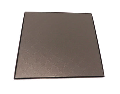 GUCCI Ssima GG Monogram Logo Leather Mouse Pad Gold color Boxed Authe Mint Gift