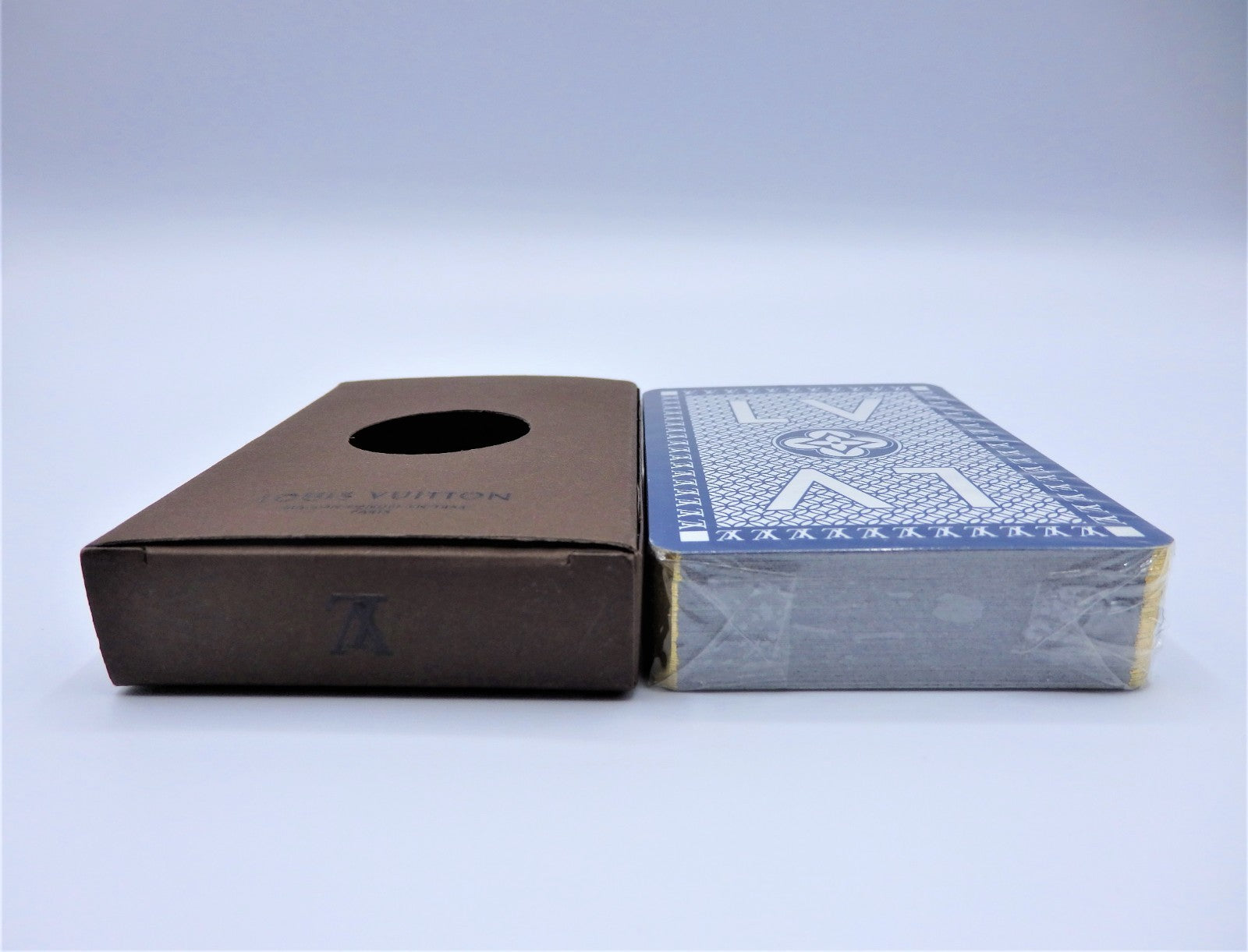 LOUIS VUITTON VIP Playing Cards 1 deck Monogram BLUE Authentic Gift Sealed Rare