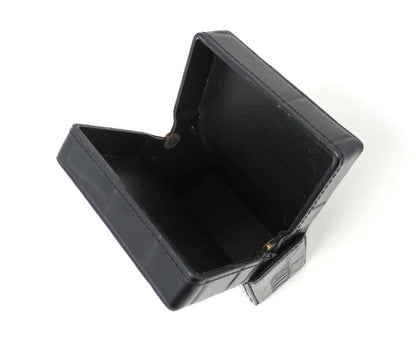 Jean Paul Gaultier Cigarette Case Black Croc Embossed Leather w/ Box Pouch RARE!
