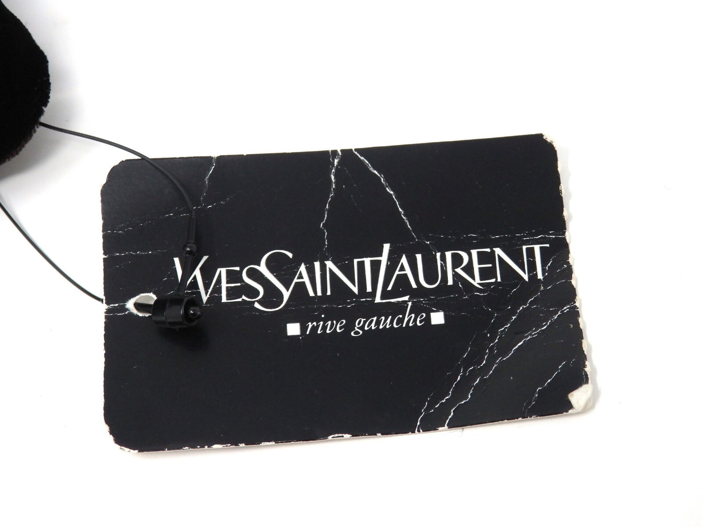 Yves Saint Laurent YSL Rive Gauche Vintage Plexiglass Clutch Bag Brown w/Tag