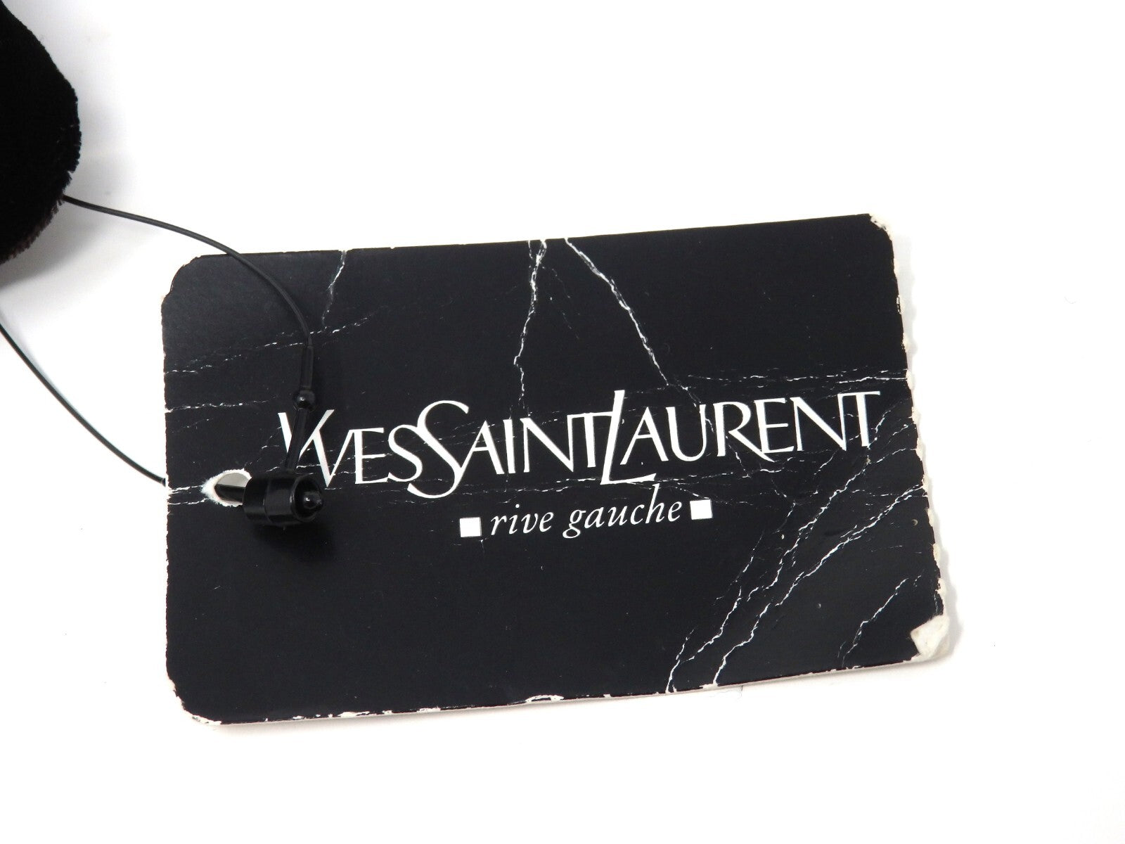 Yves Saint Laurent YSL Rive Gauche Vintage Plexiglass Clutch Bag Brown w/Tag