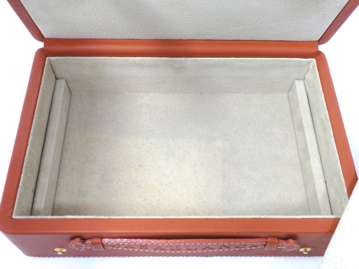 Franck Muller CASABLANCA Watch Storage Box Empty Light Brown Certificate Case JP