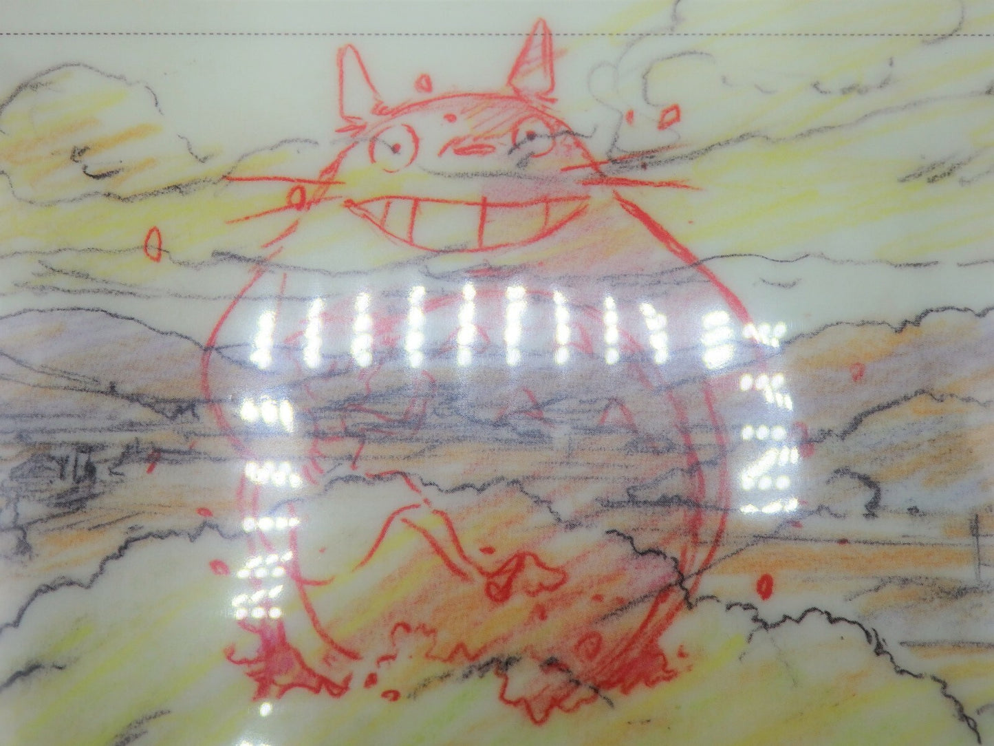 Studio Ghibli TOTORO Set of 2 Clear File A4 Art Cel Layout Exhibition Limited