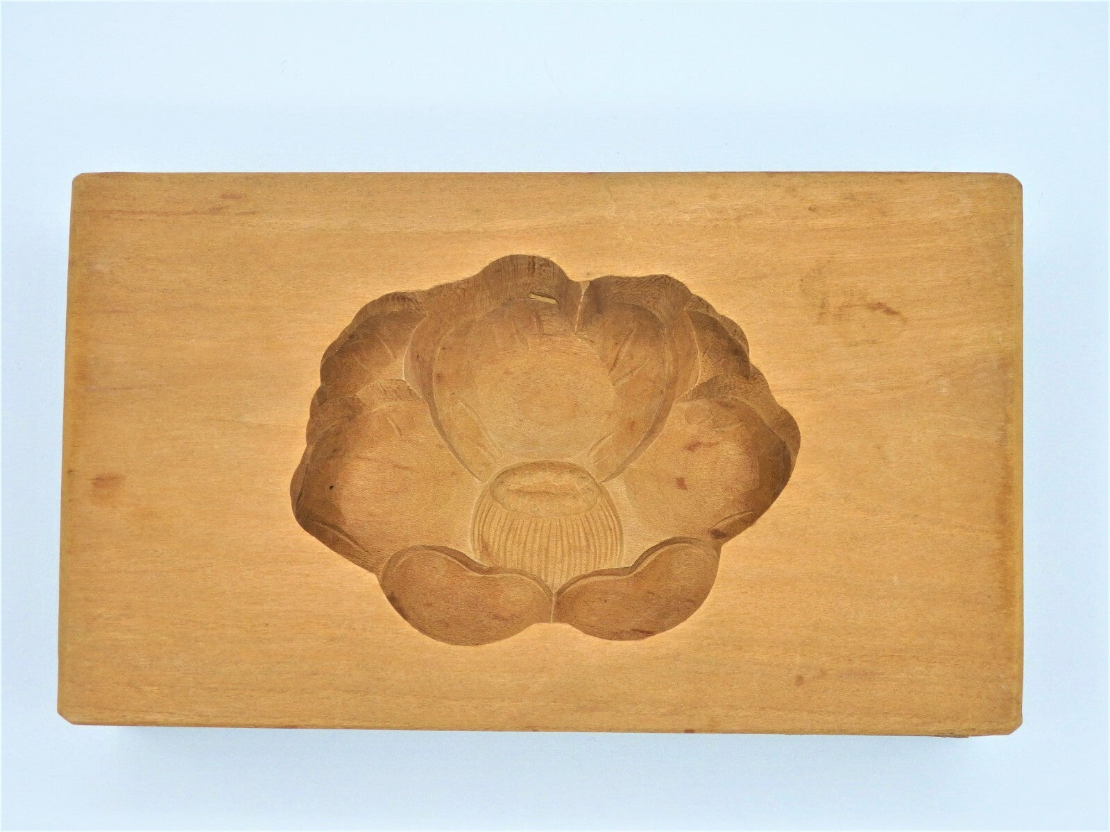 WAGASHI Kashigata Japanese Sweets Wooden Mold Camellia Vintage Pastry Cake #2