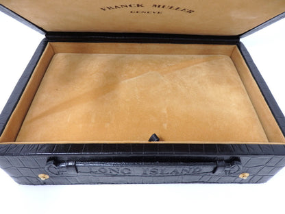 Franck Muller Empty Watch Storage Box Crocodile Embossed w/ Certificate Case