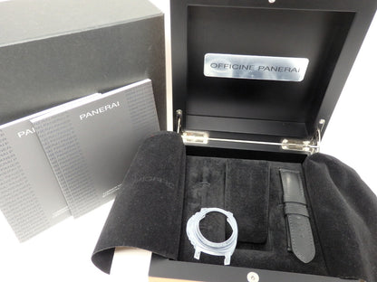 OFFICINE PANERAI Watch Box Case Storage Wood Empty Genuine Belt Booklets Bezel