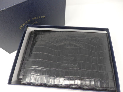 Franck Muller Empty Watch Storage Box Crocodile Embossed w/ Certificate Case