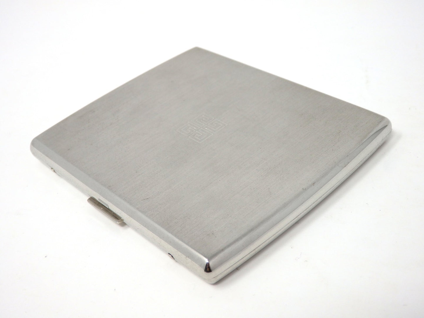 GIVENCHY Logo 4G Vintage Cigarette Holder Card Case Silver Color Beautiful Rare!