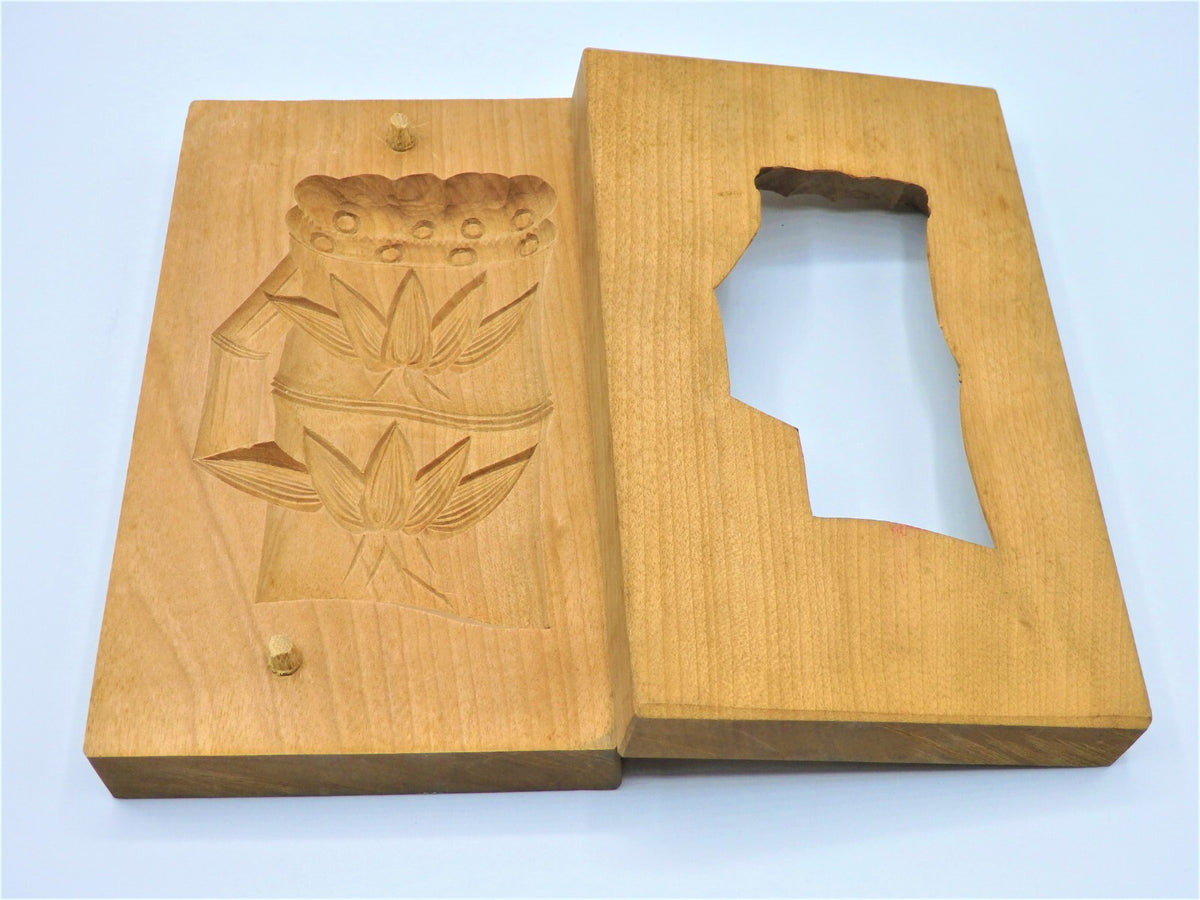 Set of 5 WAGASHI Kashigata Japanese Sweets Pastry Cake Wooden Mold Rare Design