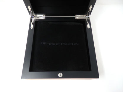 OFFICINE PANERAI Watch Box Case Storage Wood Empty Genuine Belt Booklets Bezel