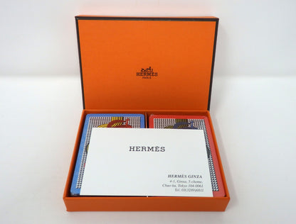 HERMES 2 Deck of Playing Cards Game Lithography Ecestor Horse Auth Sealed Gift