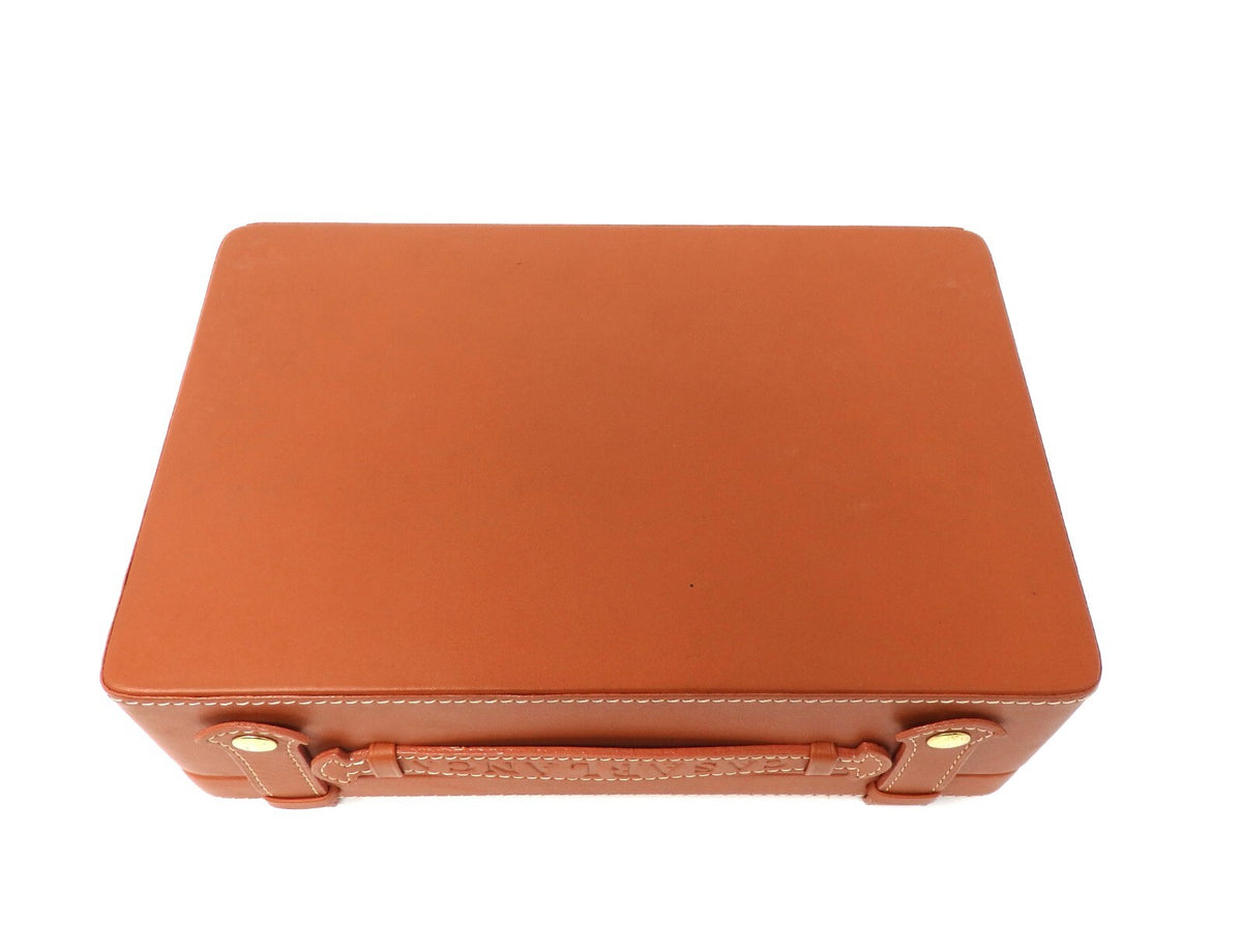 Franck Muller CASABLANCA Watch Storage Box Empty Light Brown Certificate Case JP