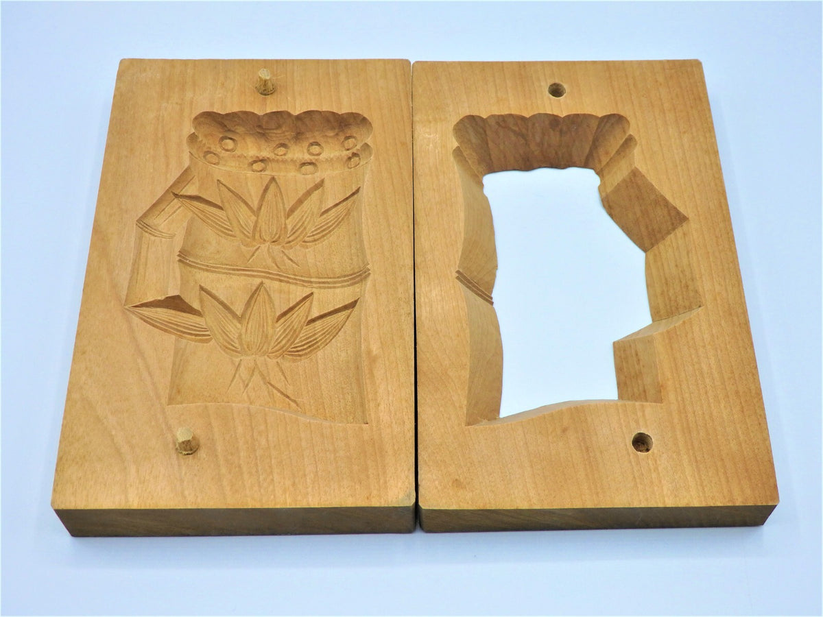 Set of 5 WAGASHI Kashigata Japanese Sweets Pastry Cake Wooden Mold Rare Design