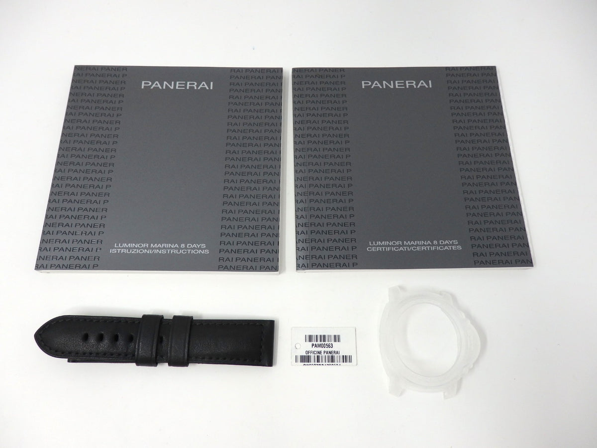 OFFICINE PANERAI Watch Box Case Storage Wood Empty Genuine Belt Booklets Bezel