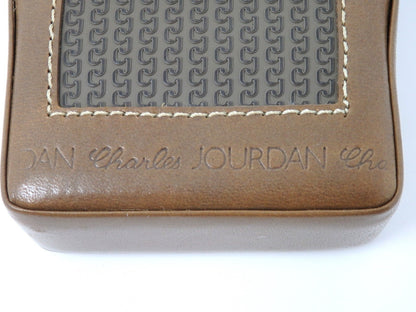 Set of 2 Vintage CHARLES JOURDAN Actif Paris Leather Cigarette & Coin Case MINT
