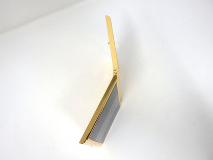 Emanuel Ungaro Cigarette Holder Card Case Metal Black Gold Classic Simple Rare