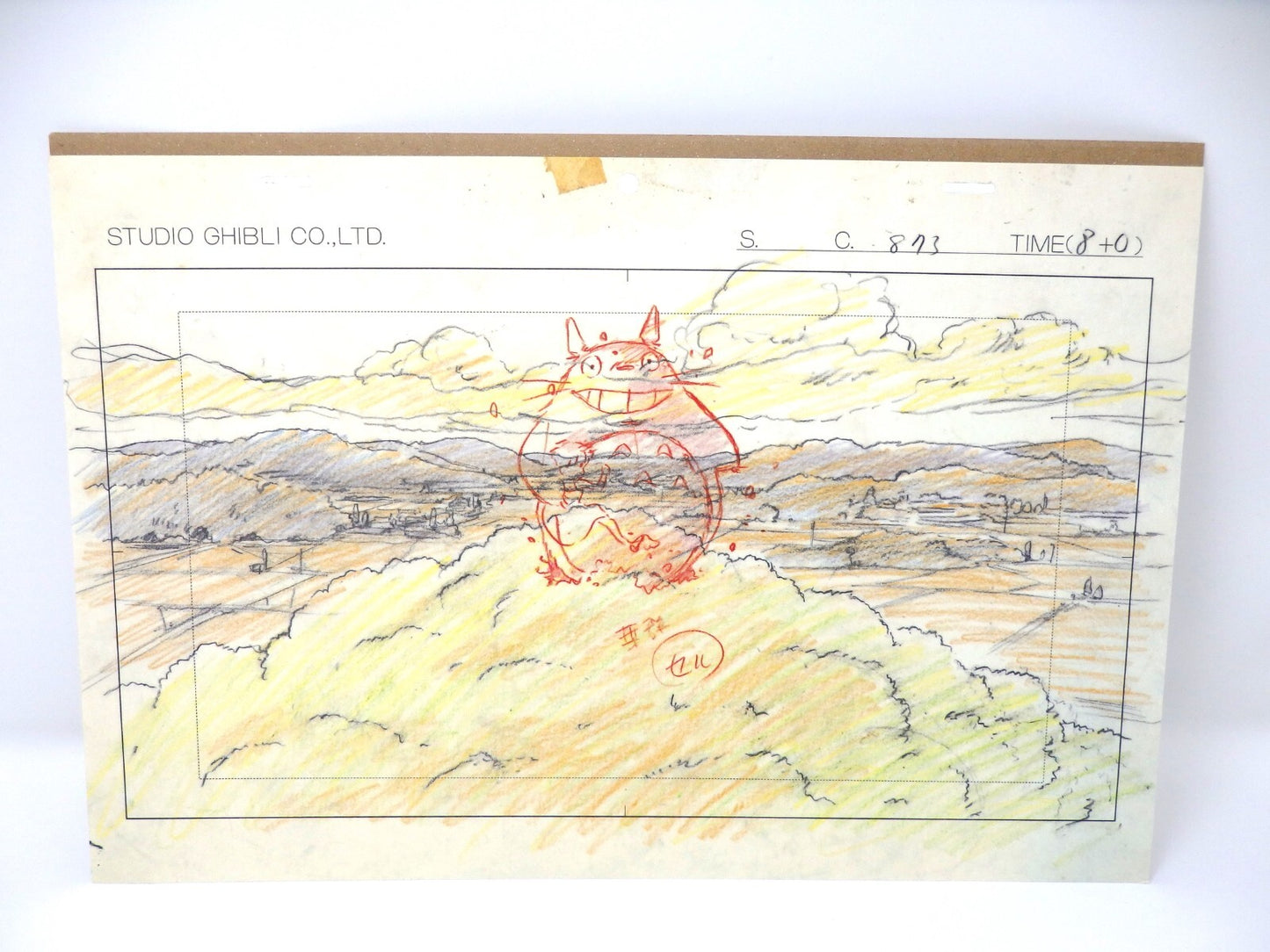 Studio Ghibli Totoro Replica Original Picture Art Cel Layout Limited Miyazaki