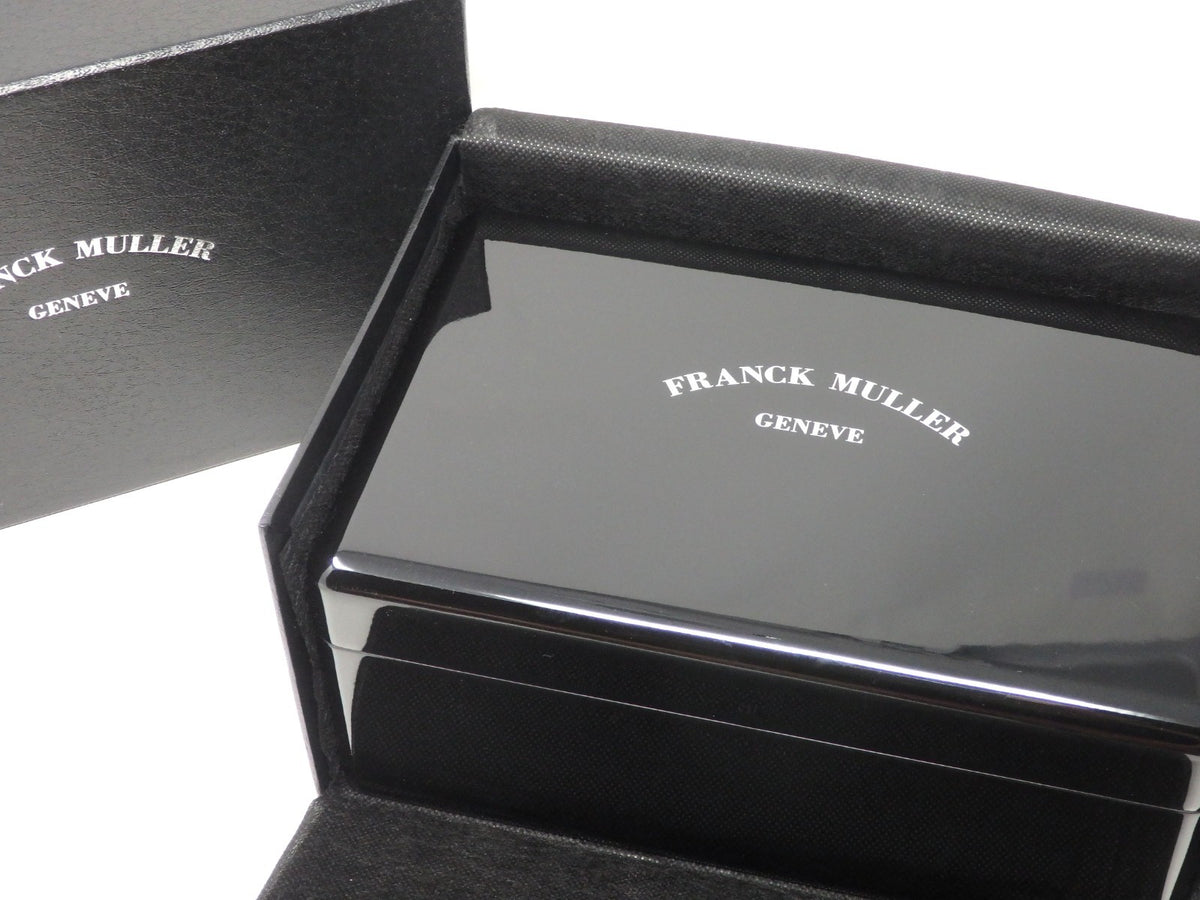 Franck Muller Watch Storage Box Empty Grand Prix Conquistador Black Enameled