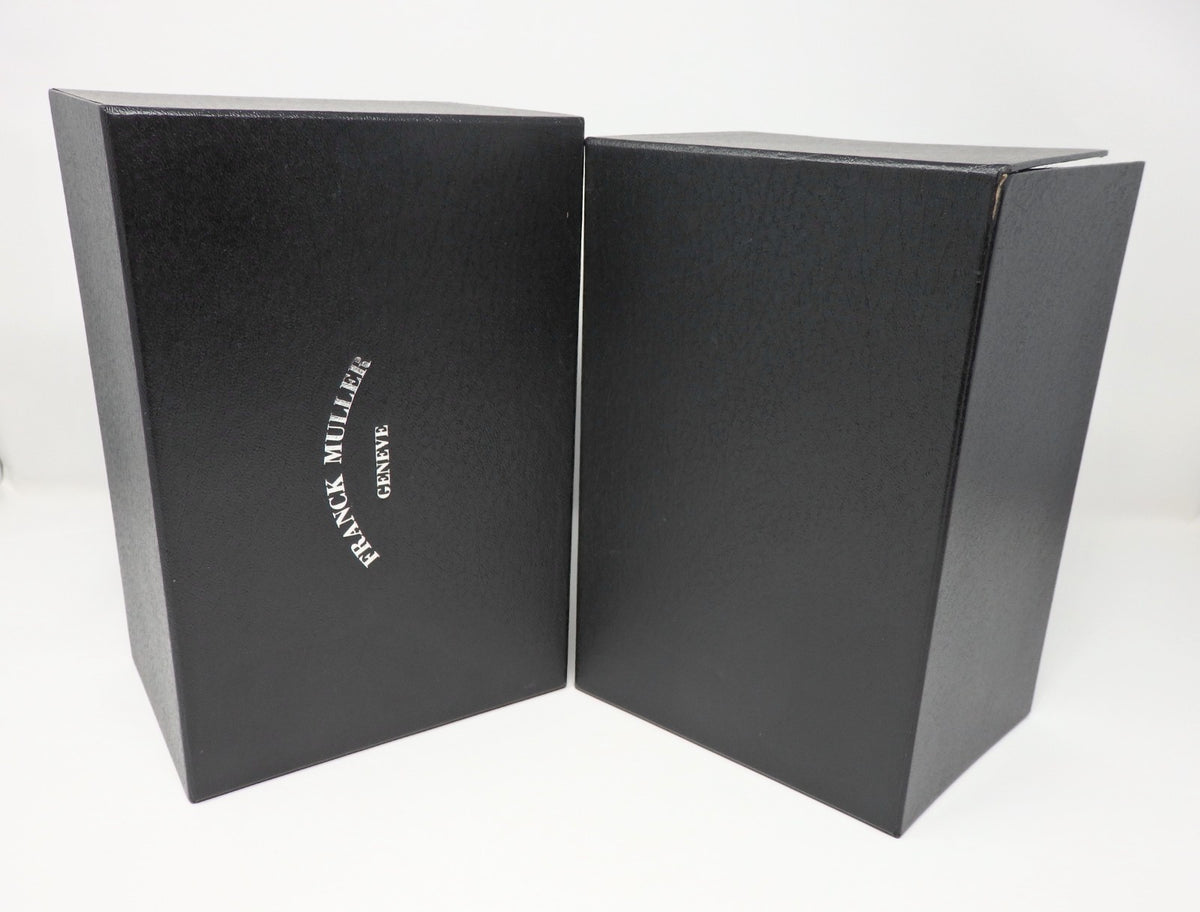 Franck Muller Watch Storage Box Empty Grand Prix Conquistador Black Enameled