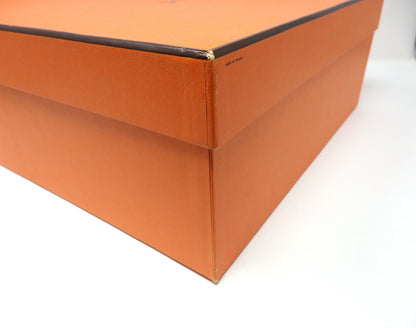 HERMES Orange Empty Storage Gift Box Birkin Kelly W/ Storage bag 34.5×34.5×14