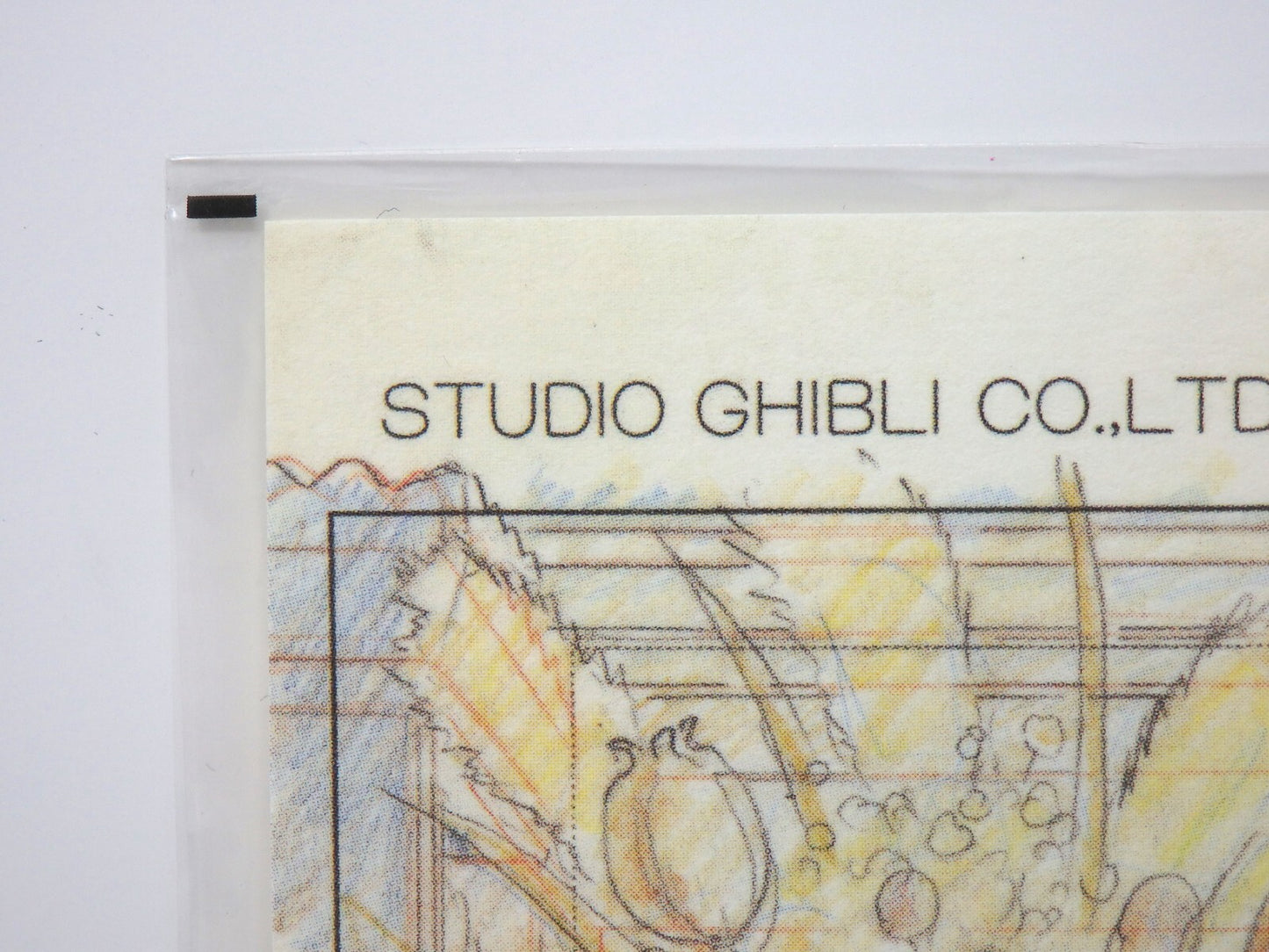 Studio Ghibli Whisper of the Heart W/ Postcard Original Picture Art Cel Layout