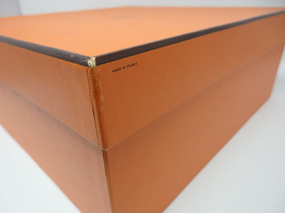 HERMES Orange Empty Storage Gift Box Birkin Kelly W/ Storage bag 34.5×34.5×14