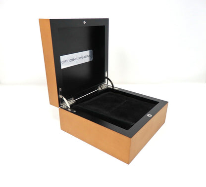 OFFICINE PANERAI Watch Box Case Storage Wood Empty Genuine Belt Booklets Bezel