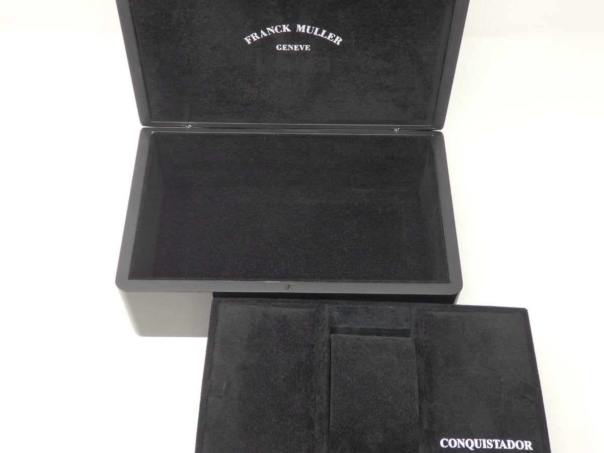 Franck Muller Watch Storage Box Empty Grand Prix Conquistador Black Enameled