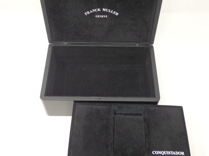 Franck Muller Watch Storage Box Empty Grand Prix Conquistador Black Enameled