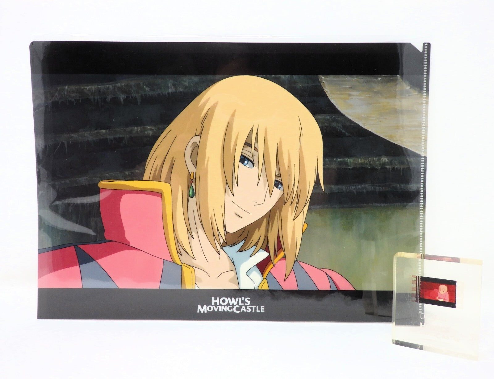 HOWL’S MOVING CASTLE Studio Ghibli Clear File A4 Rare & 1/24 Film Second Cube