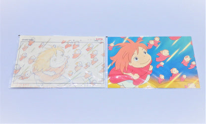 Studio Ghibli PONYO W/ Postcard Original Picture Art Cel Layout Exhibition Mint