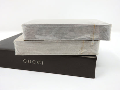 GUCCI 2 Deck Playing Cards Game Authe Classic Interlocking GG Logo Sealed w/ Box