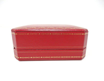 Cartier Double Wedding Band Pair Ring Presentation Box Red Empty w/ 2 Holders