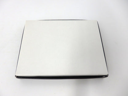 GIVENCHY Logo Card Case Holder Metal Navy × Gold with Box Unused Mint Classic