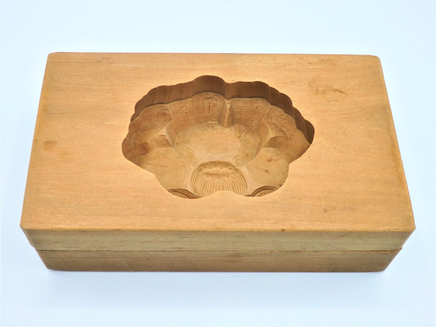WAGASHI Kashigata Japanese Sweets Wooden Mold Camellia Vintage Pastry Cake #2