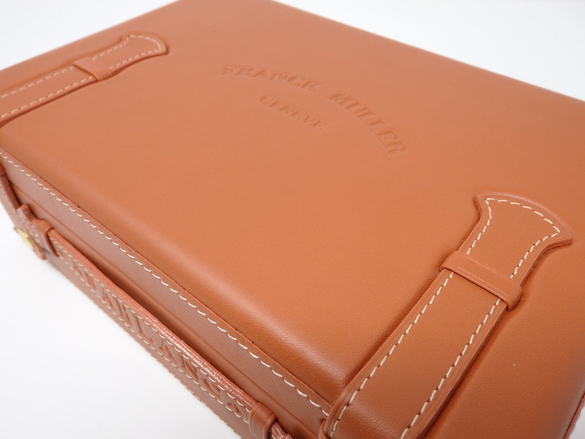 Franck Muller CASABLANCA Watch Storage Box Empty Light Brown Certificate Case JP