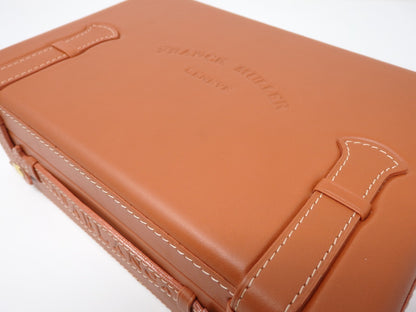 Franck Muller CASABLANCA Watch Storage Box Empty Light Brown Certificate Case JP